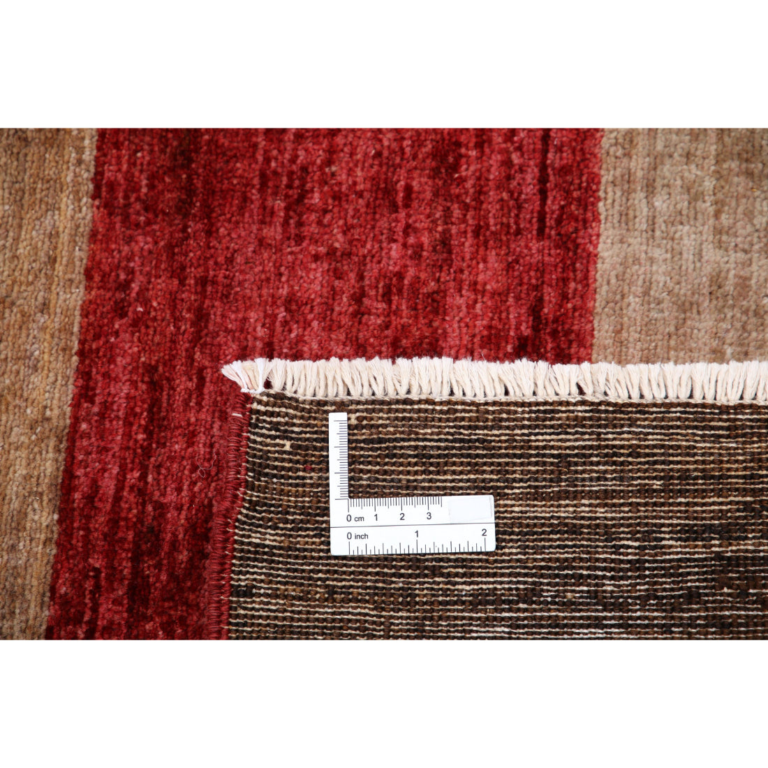 Hand Knotted Modcar Wool Rug - 4'1'' x 5'9''