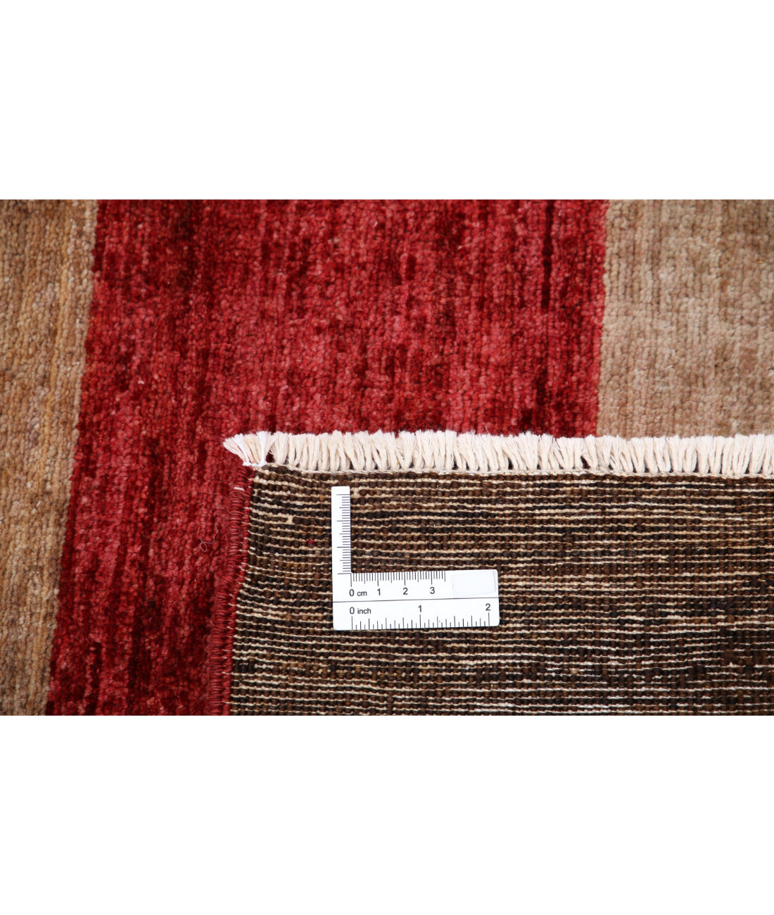 Hand Knotted Modcar Wool Rug - 4'1'' x 5'9''