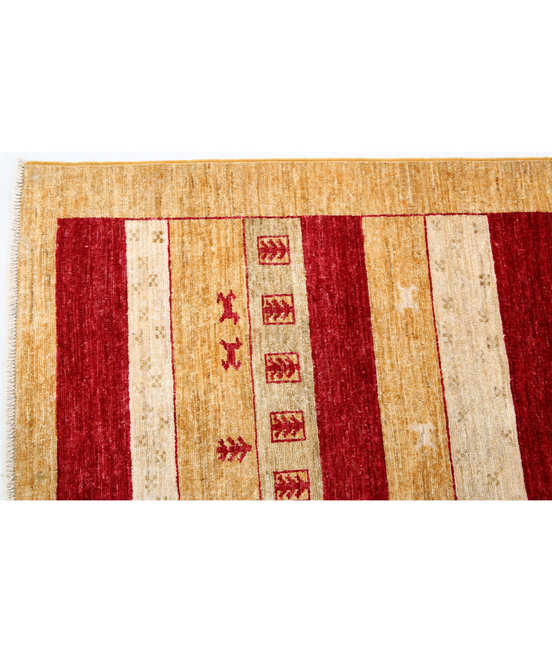 Hand Knotted Modcar Wool Rug - 5'8'' x 7'8''