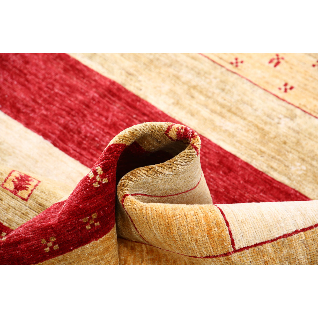 Hand Knotted Modcar Wool Rug - 5'8'' x 7'8''