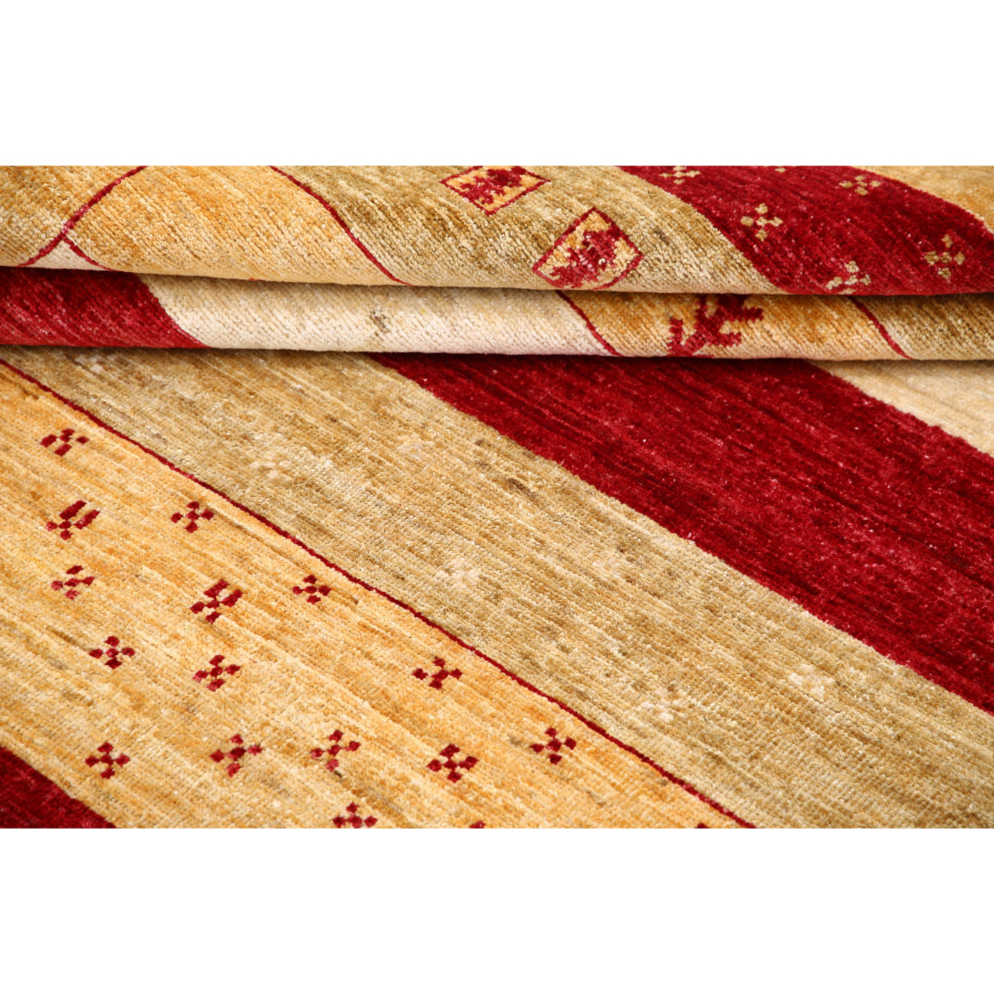 Hand Knotted Modcar Wool Rug - 5'8'' x 7'8''