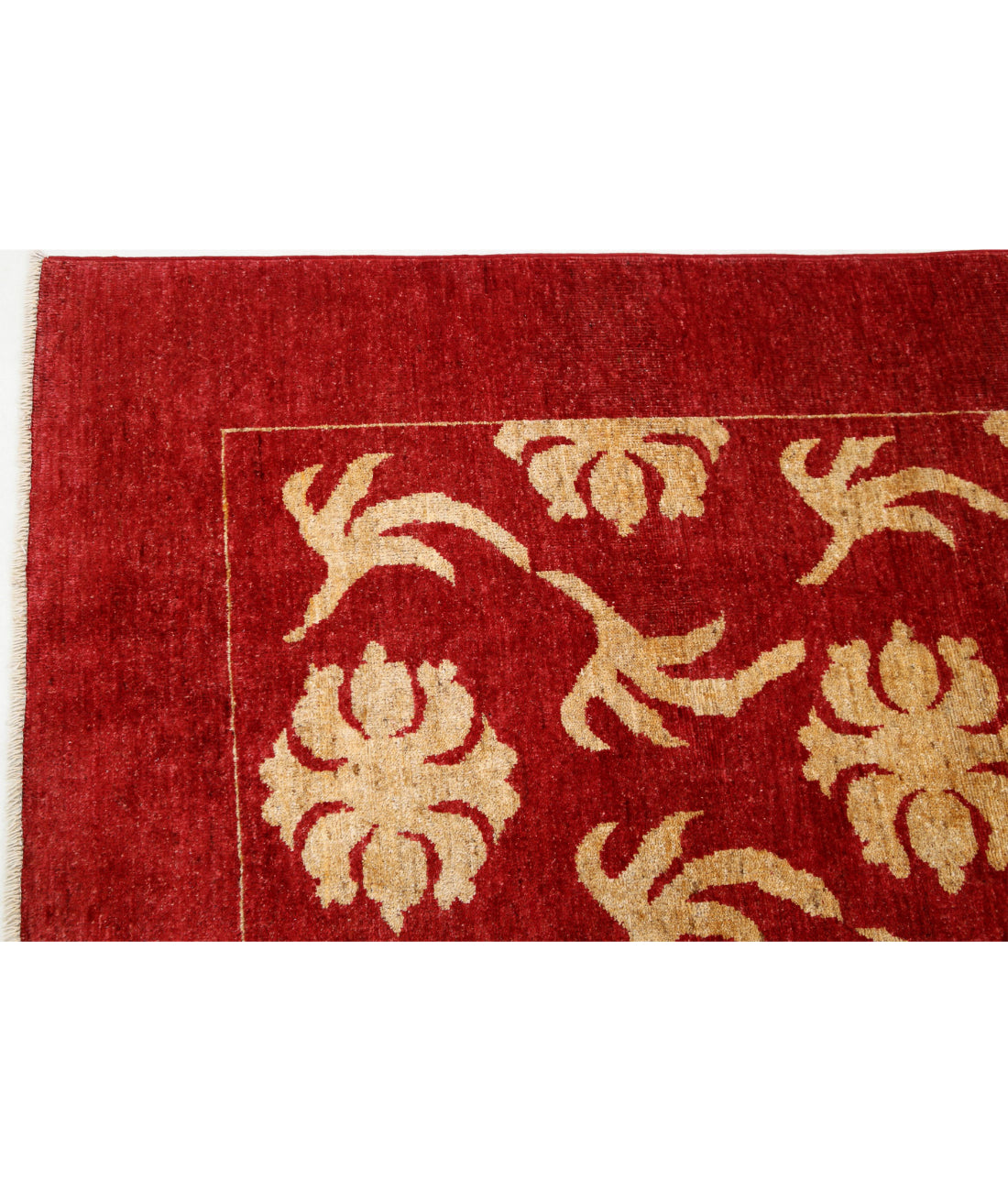 Hand Knotted Modcar Wool Rug - 6'7'' x 6'10'' 6'7'' x 6'10'' (198 X 205) / Beige / N/A