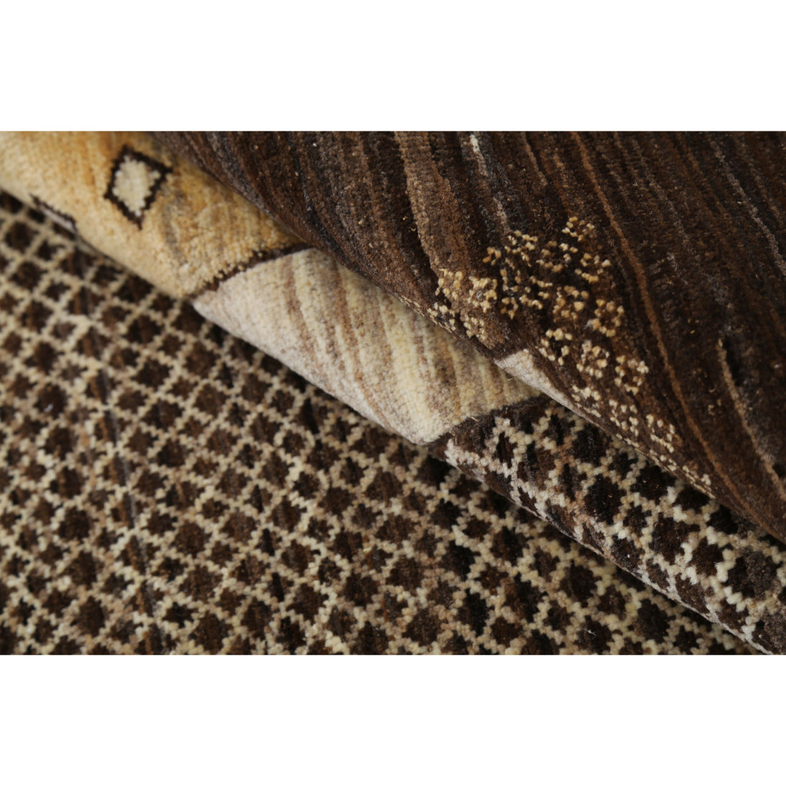 Hand Knotted Modcar Wool Rug - 6'4'' x 7'11''
