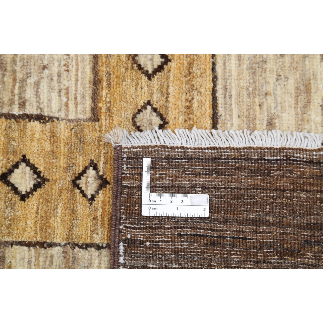 Hand Knotted Modcar Wool Rug - 6'4'' x 7'11''