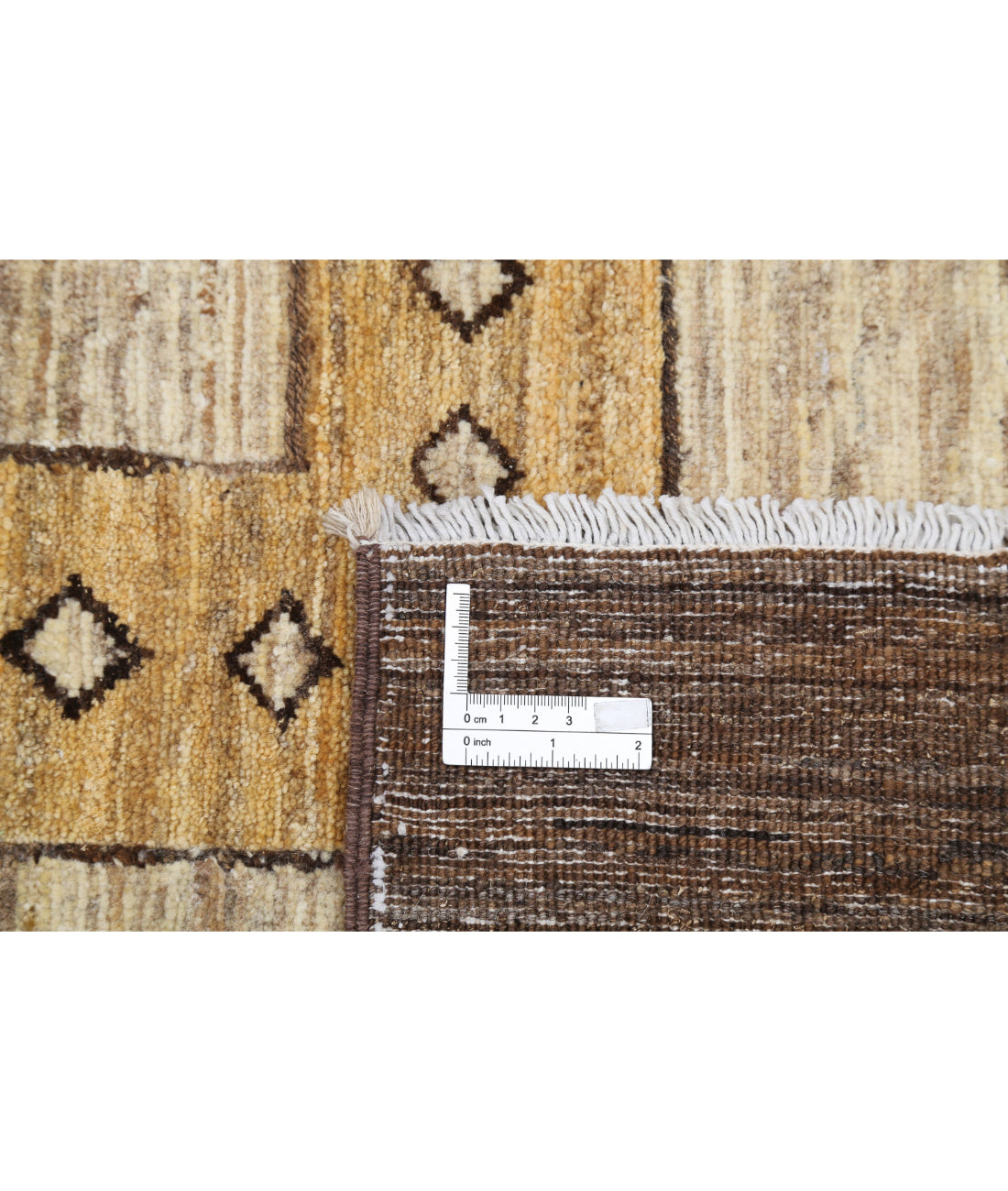 Hand Knotted Modcar Wool Rug - 6'4'' x 7'11''