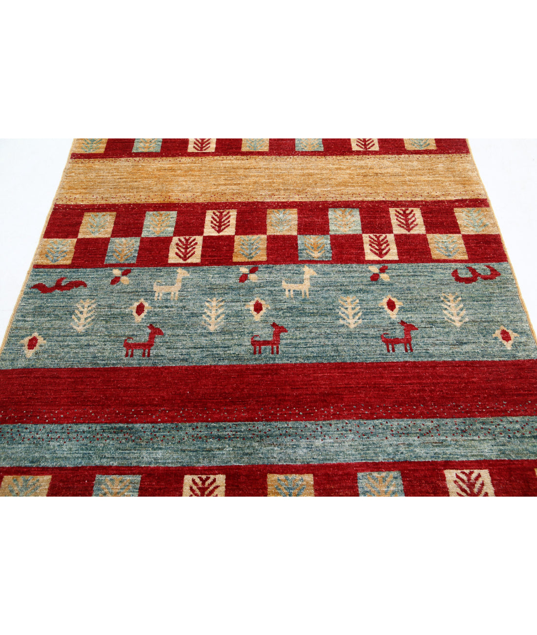 Alfombra de lana Modcar anudada a mano - 4'10'' x 6'4''