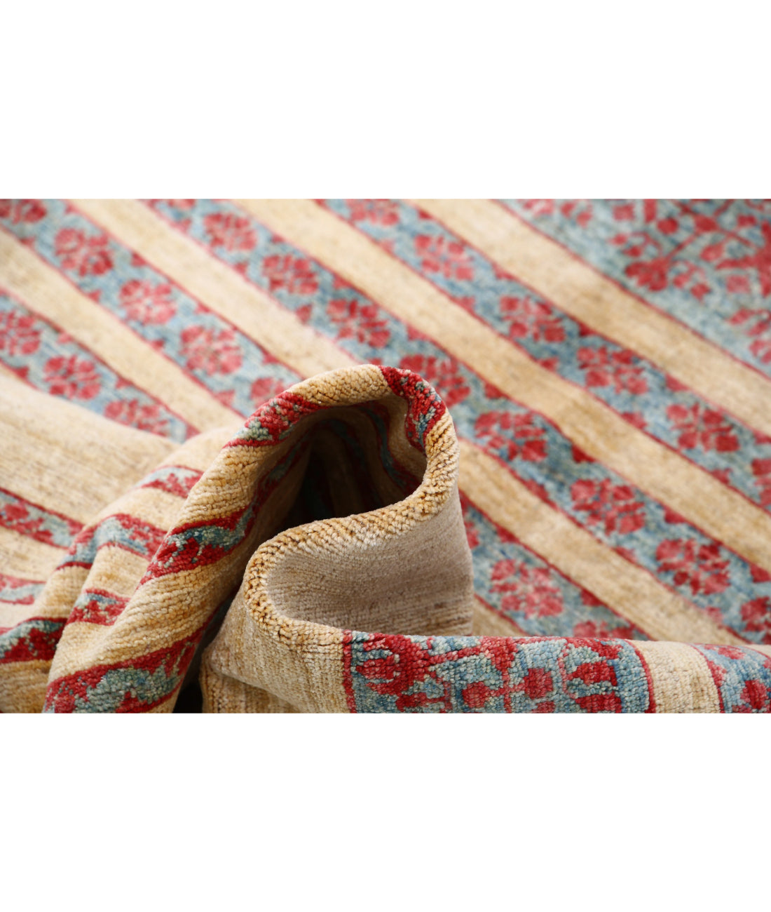 Hand Knotted Modcar Wool Rug - 4'8'' x 5'11''