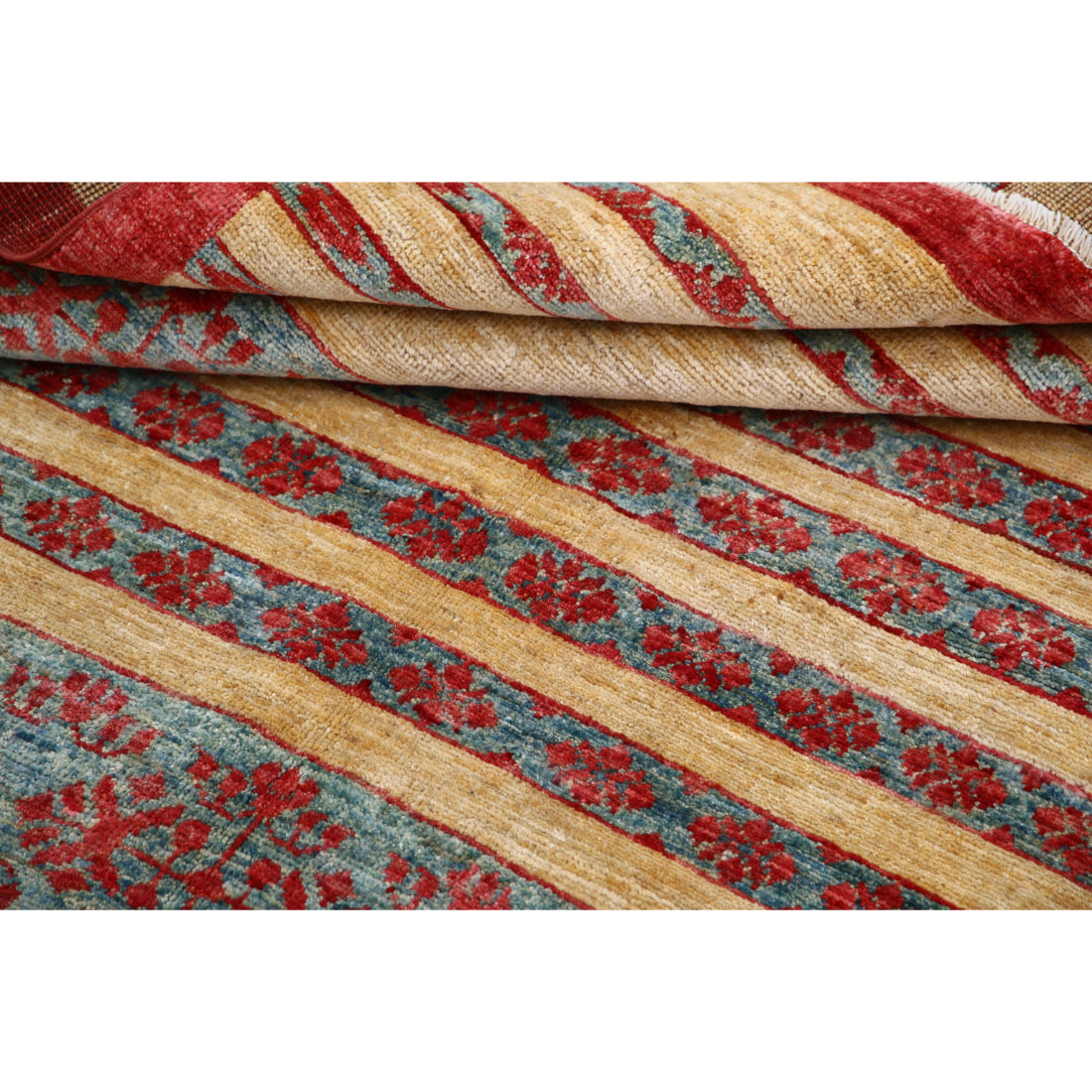 Hand Knotted Modcar Wool Rug - 4'8'' x 5'11''