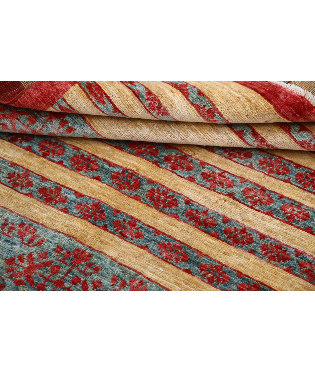 Hand Knotted Modcar Wool Rug - 4'8'' x 5'11''