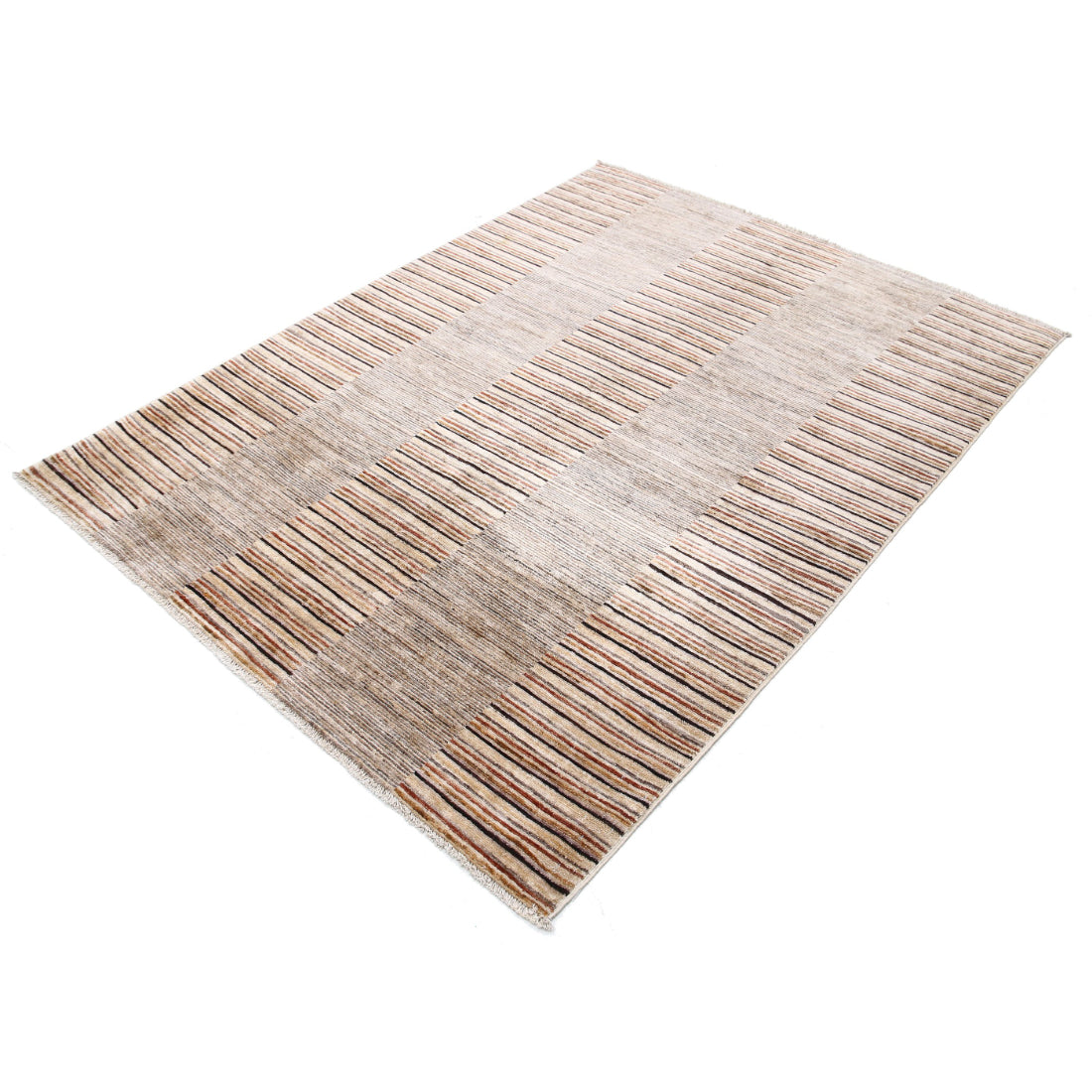 Alfombra de lana Modcar anudada a mano - 4'9'' x 6'5''