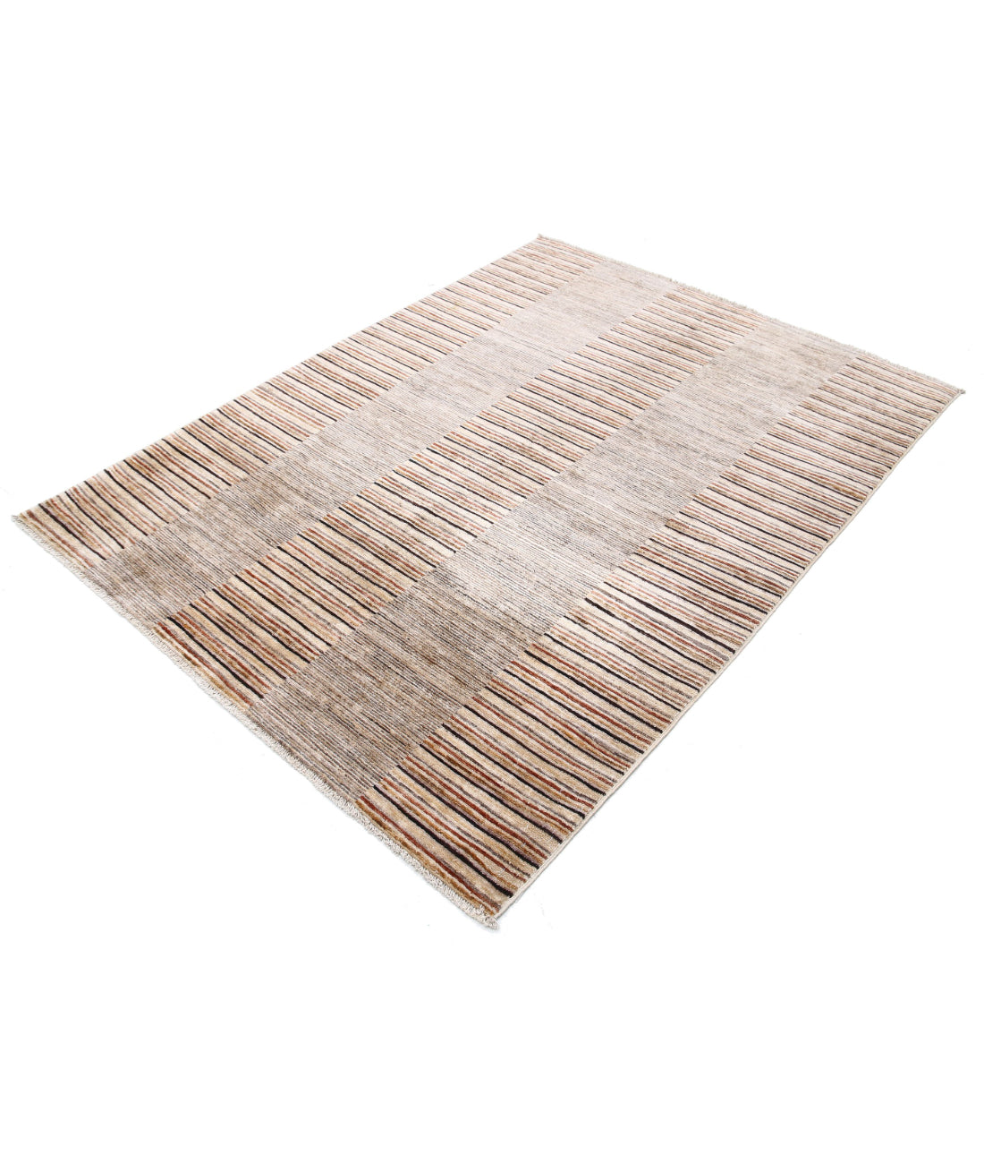 Alfombra de lana Modcar anudada a mano - 4'9'' x 6'5''
