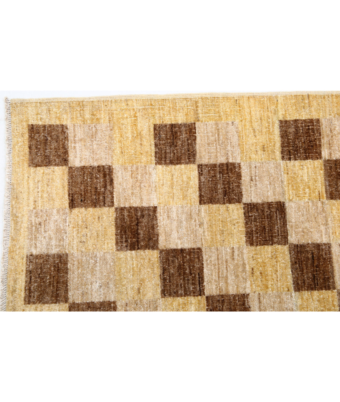 Hand Knotted Modcar Wool Rug - 6'9'' x 9'7'' 6'9'' x 9'7'' (203 X 288) / Beige / N/A
