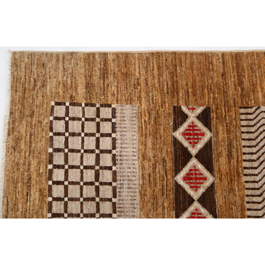 Hand Knotted Modcar Wool Rug - 6'1'' x 9'10''