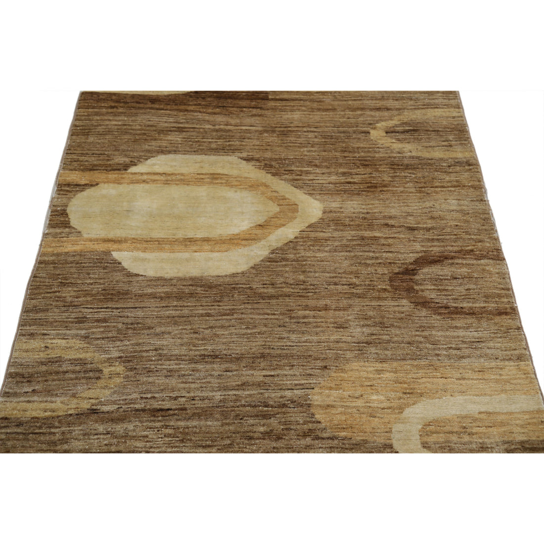 Hand Knotted Modcar Wool Rug - 3'9'' x 5'7''