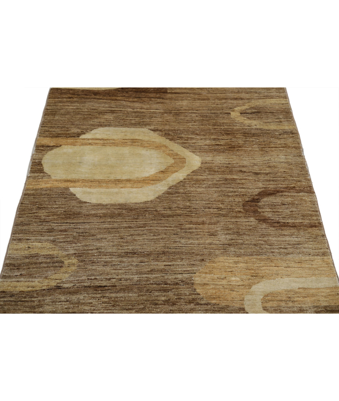 Hand Knotted Modcar Wool Rug - 3'9'' x 5'7''