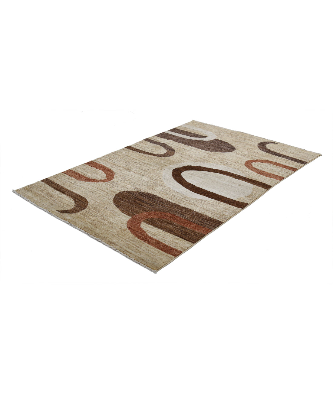 Alfombra de lana Modcar anudada a mano - 3'11'' x 5'11''