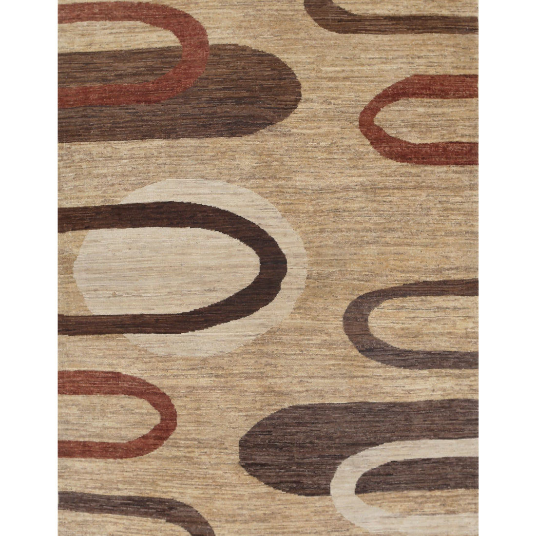 Alfombra de lana Modcar anudada a mano - 3'11'' x 5'11''