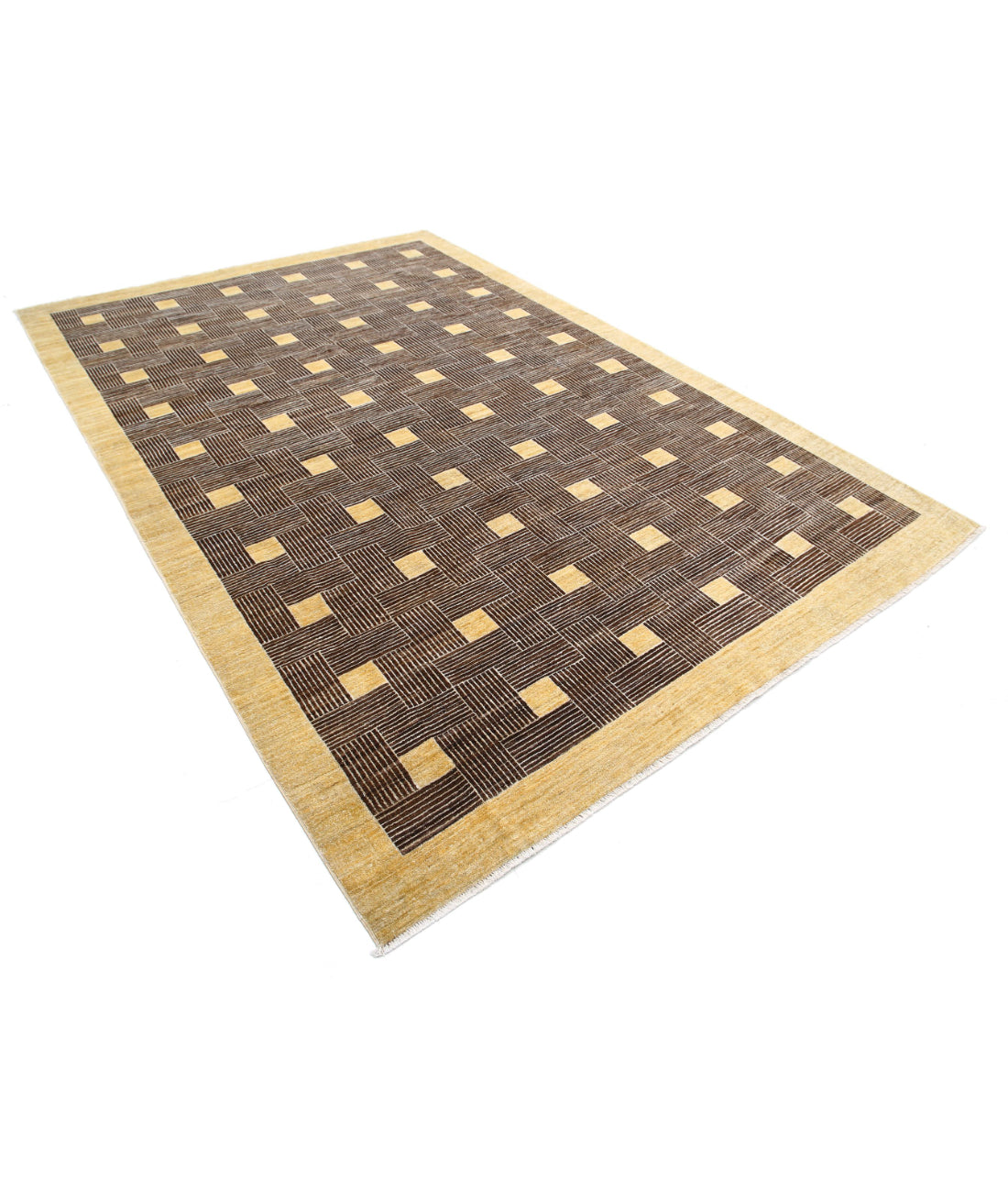 Alfombra de lana Modcar anudada a mano - 6'6'' x 9'11''