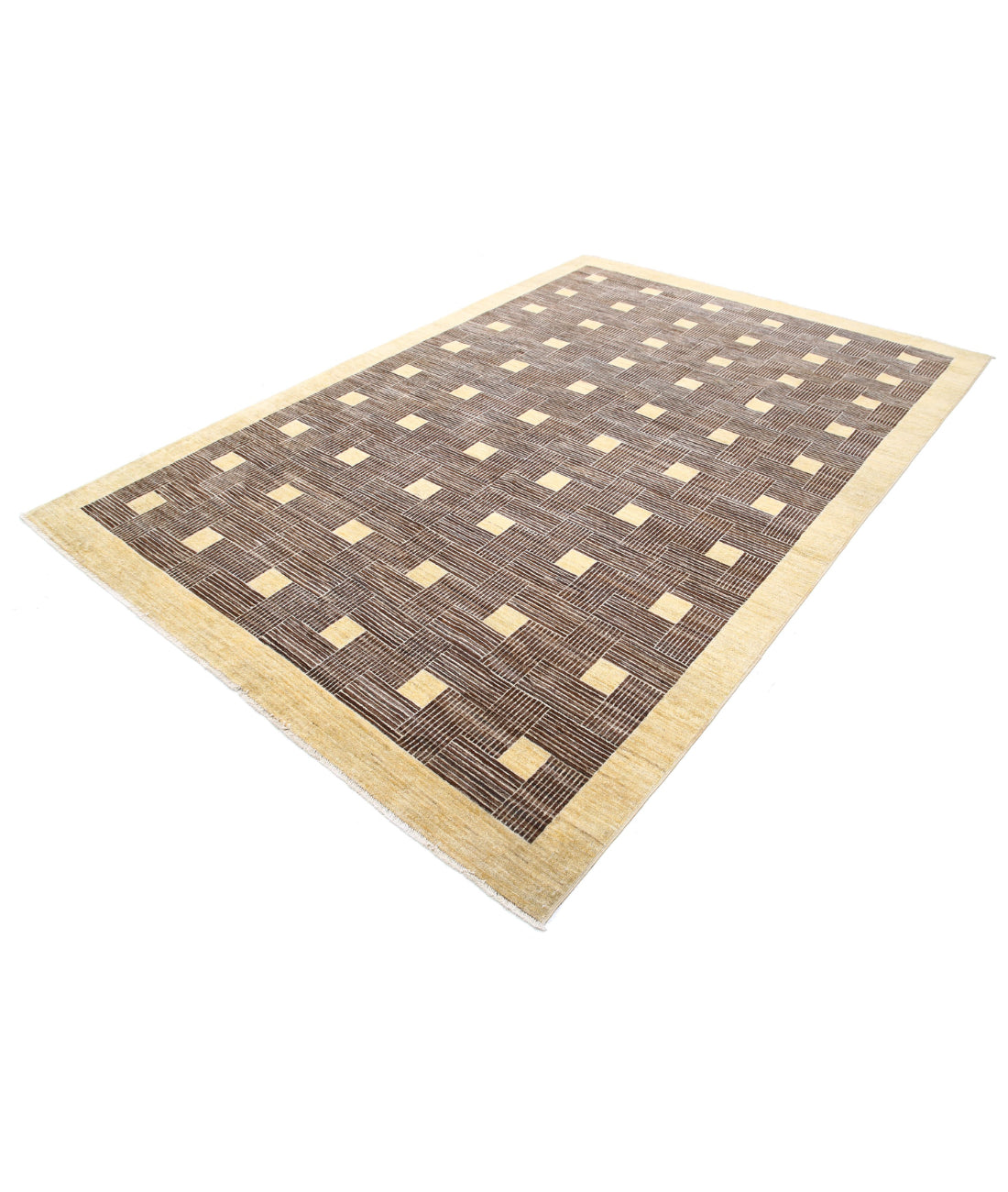 Alfombra de lana Modcar anudada a mano - 6'6'' x 9'11''