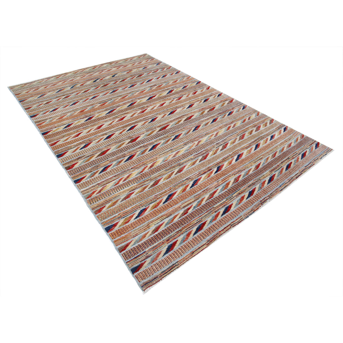 Alfombra de lana Modcar anudada a mano - 6'4'' x 9'4''