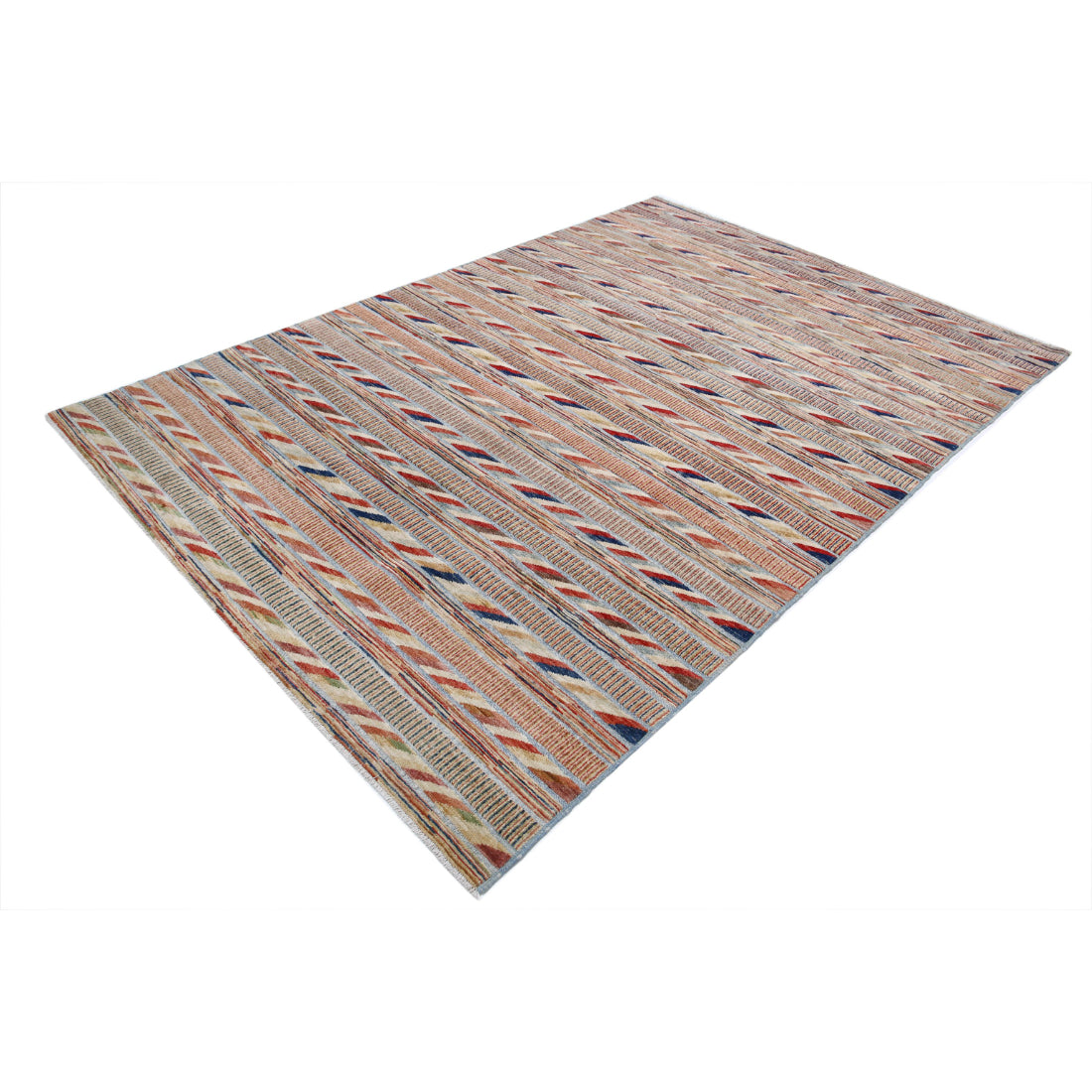 Alfombra de lana Modcar anudada a mano - 6'4'' x 9'4''