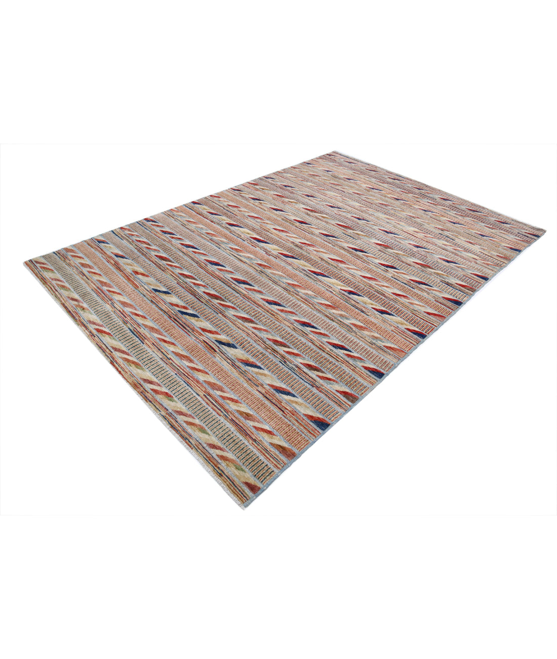 Alfombra de lana Modcar anudada a mano - 6'4'' x 9'4''