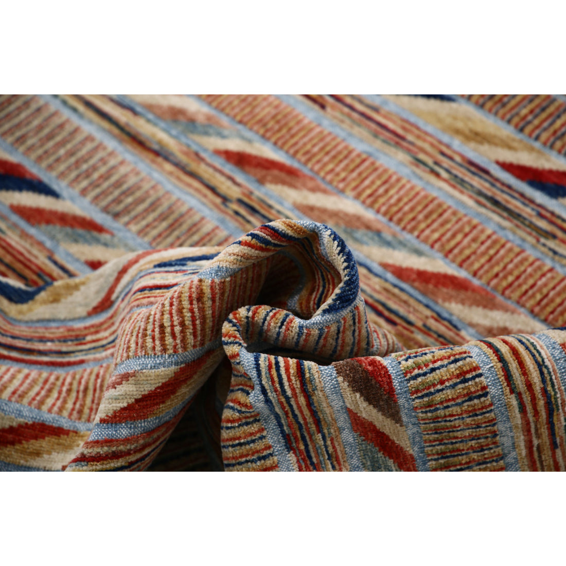 Alfombra de lana Modcar anudada a mano - 6'4'' x 9'4''