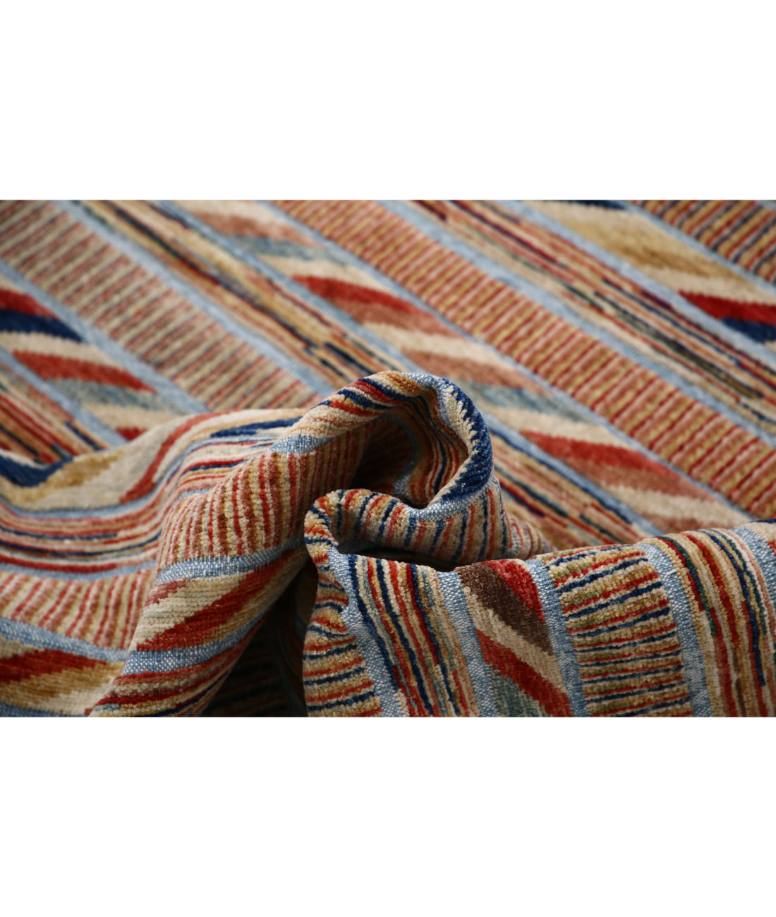 Alfombra de lana Modcar anudada a mano - 6'4'' x 9'4''