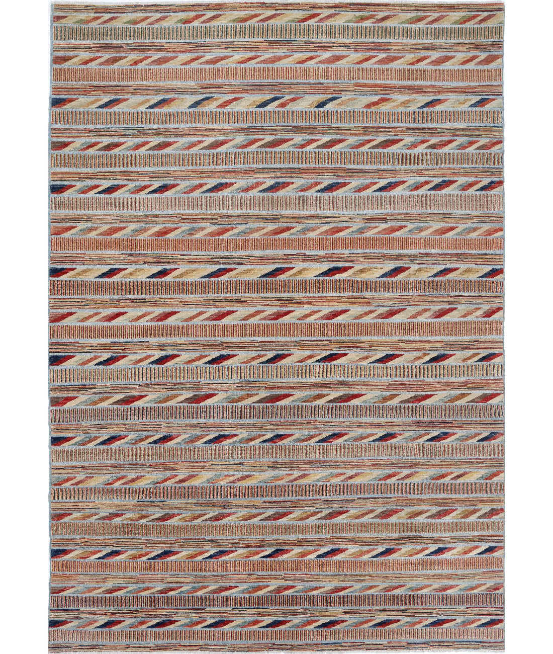 Alfombra de lana Modcar anudada a mano - 6'4'' x 9'4''