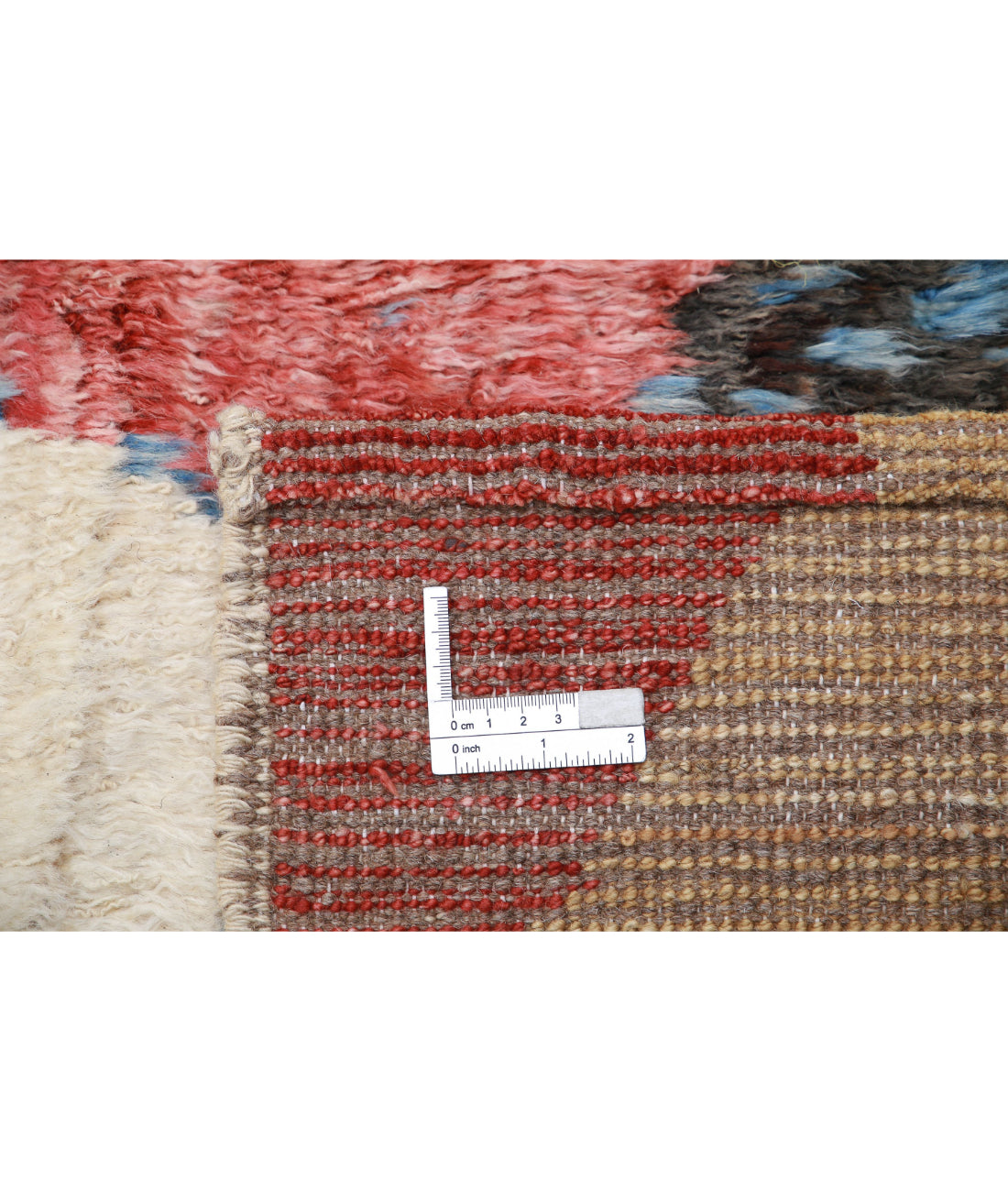 Hand Knotted Tribal Moroccan Wool Rug - 10'0'' x 12'6'' 10'0'' x 12'6'' (300 X 375) / Multi / Multi
