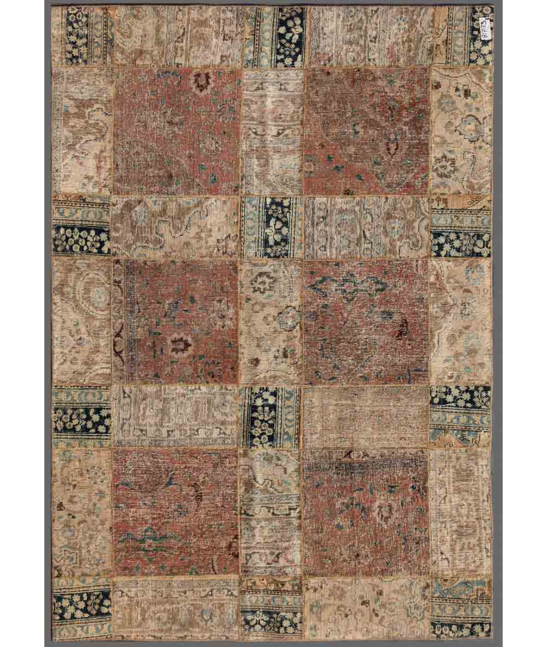 Hand Knotted Mosaic Wool Rug  - 7&#39; 0&quot; X 10&#39; 0&quot;