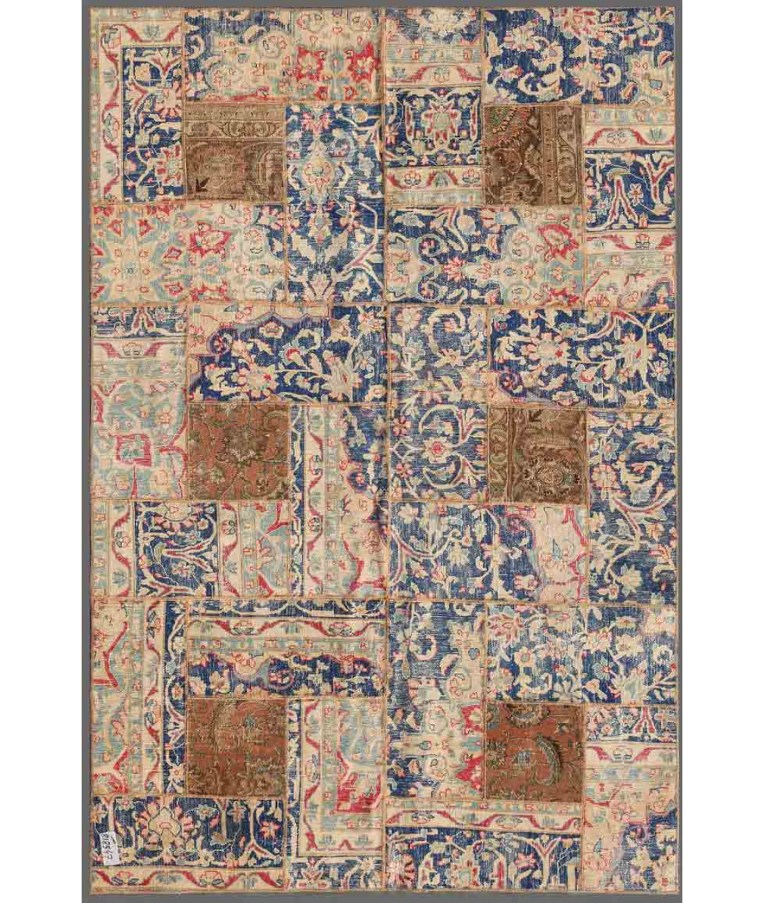 Hand Knotted Mosaic Wool Rug  - 5&#39; 1&quot; X 8&#39; 1&quot;