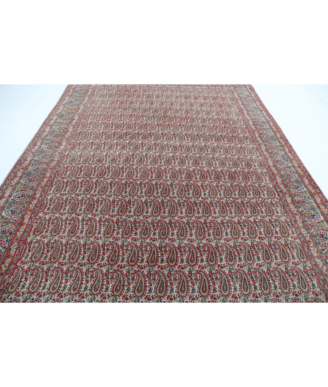Hand Knotted Persian Moud Wool Rug - 8'9'' x 12'2'' 8'9'' x 12'2'' (263 X 365) / Beige / Red