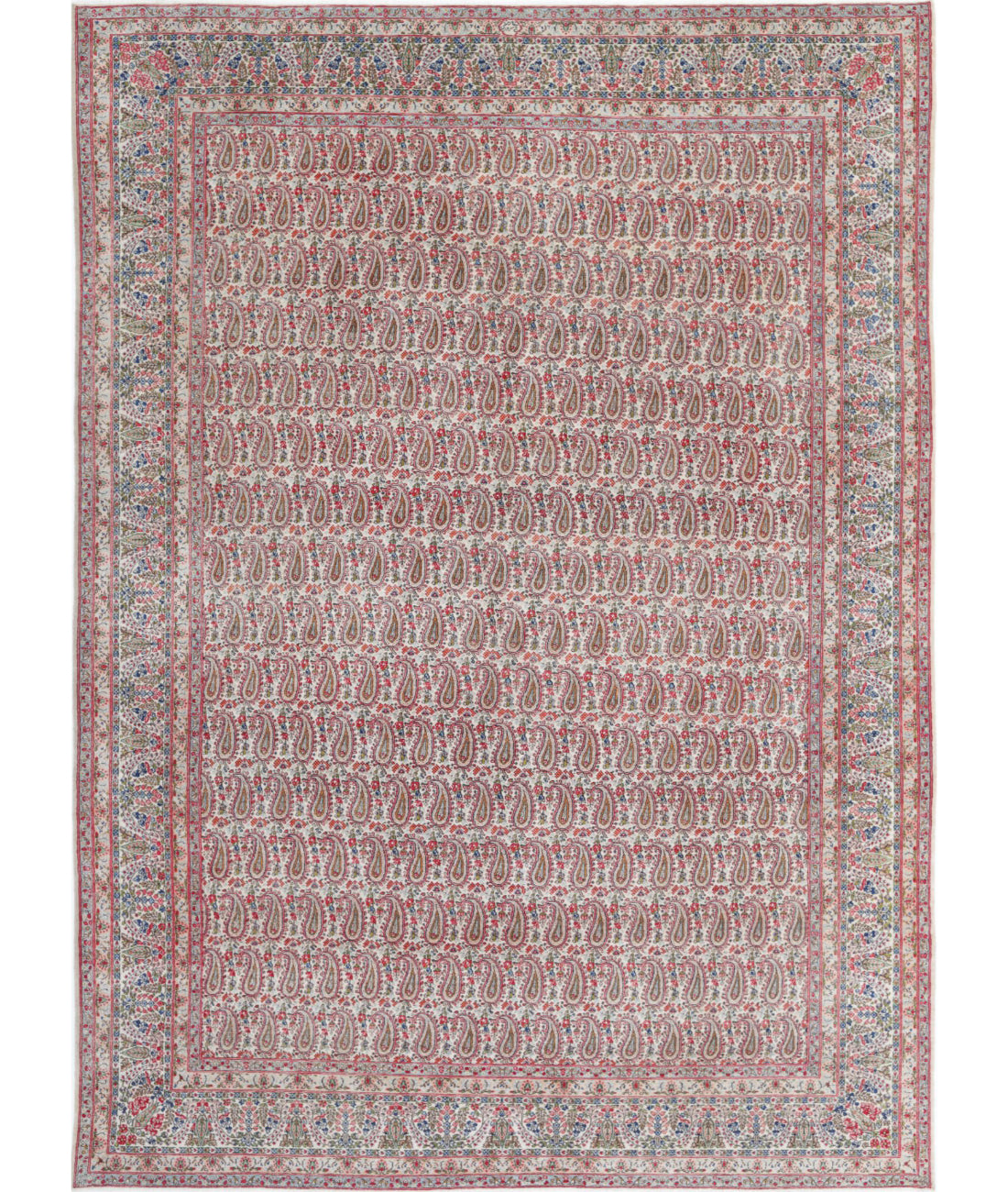 Hand Knotted Oriental Moud Wool Rug - 8'9'' x 12'2''