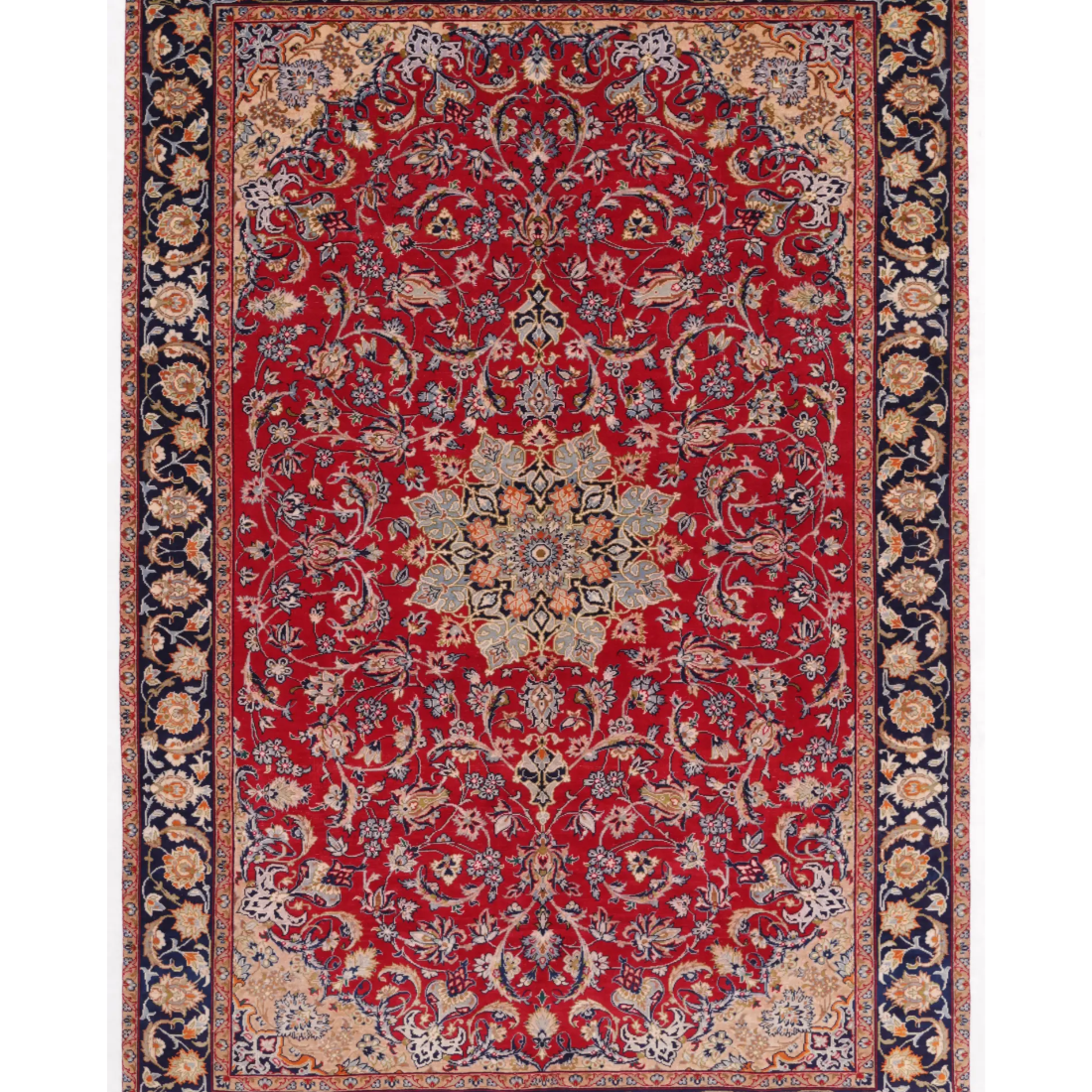 Alfombra de lana anudada a mano Najafabad - 2.29m x 3.40m