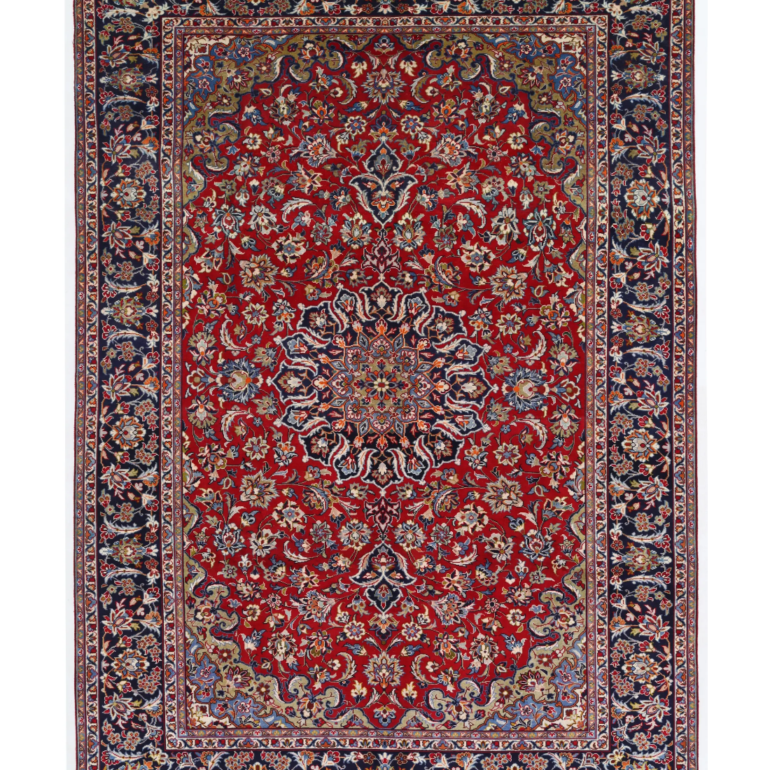 Alfombra de Lana Najafabad Anudada a Mano - 8' 0" X 11' 5"