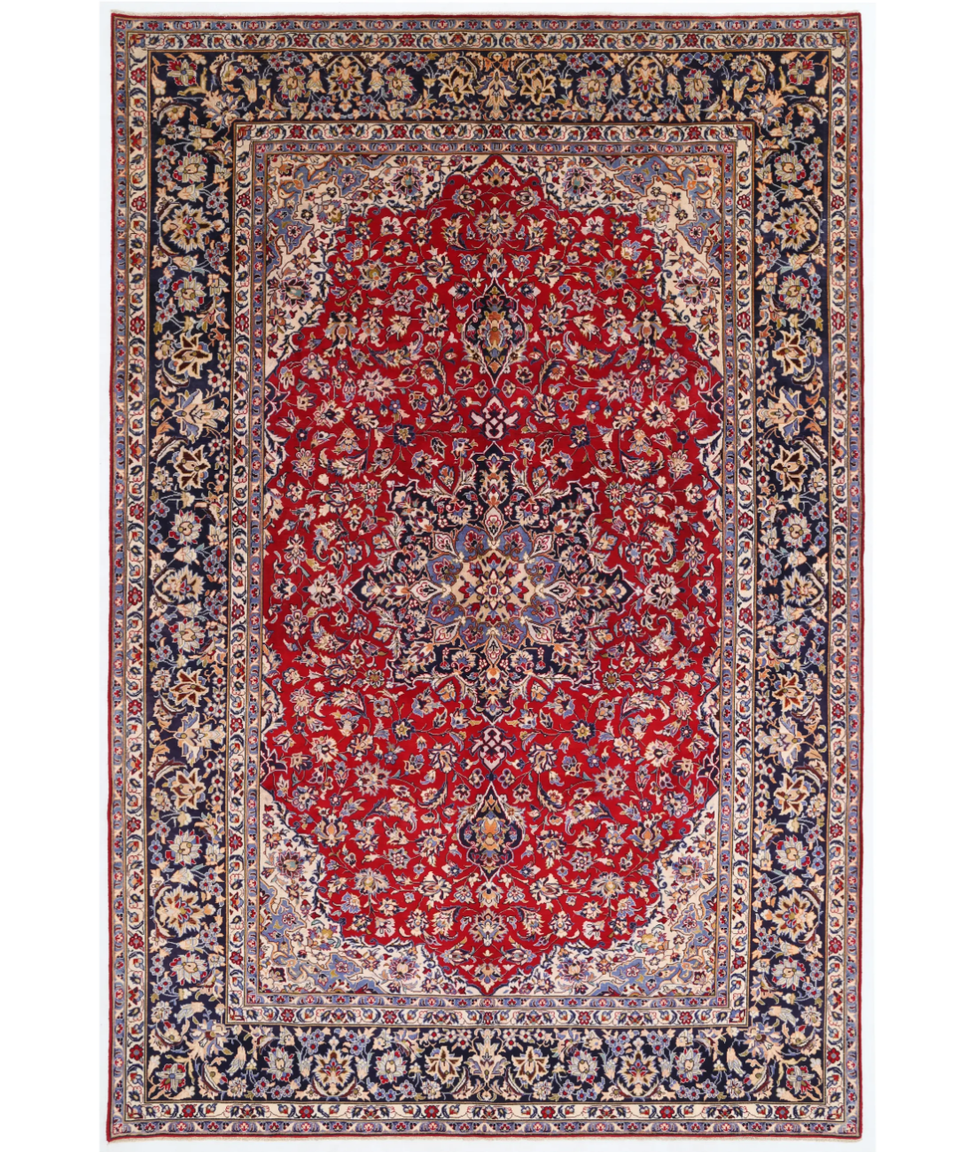 Hand Knotted Najafabad Wool Rug  - 9' 6" X 14' 3"