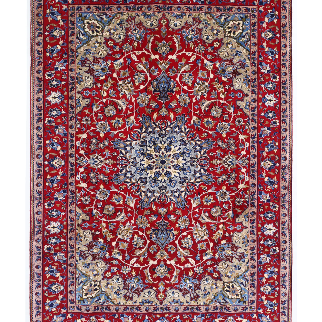 Hand Knotted Najafabad Wool Rug  - 7' 1" X 10' 0"