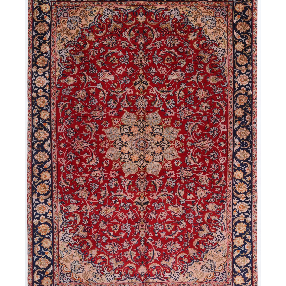 Hand Knotted Najafabad Wool Rug  - 7' 6" X 10' 10"