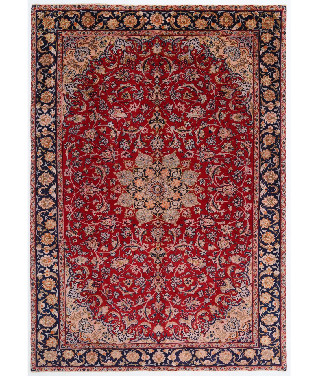 Hand Knotted Najafabad Wool Rug  - 7' 6" X 10' 10"