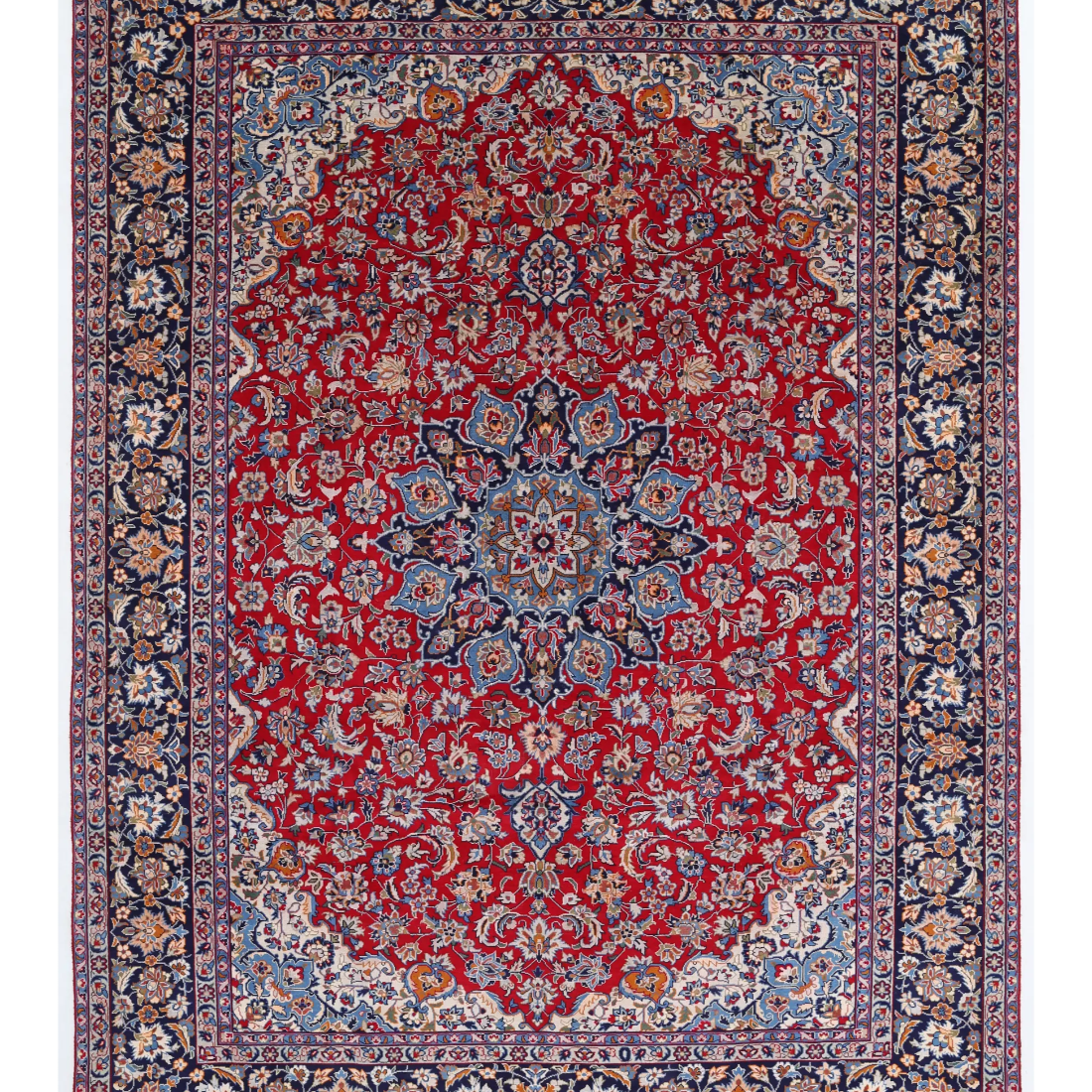 Hand Knotted Najafabad Wool Rug  - 9' 7" X 12' 10"