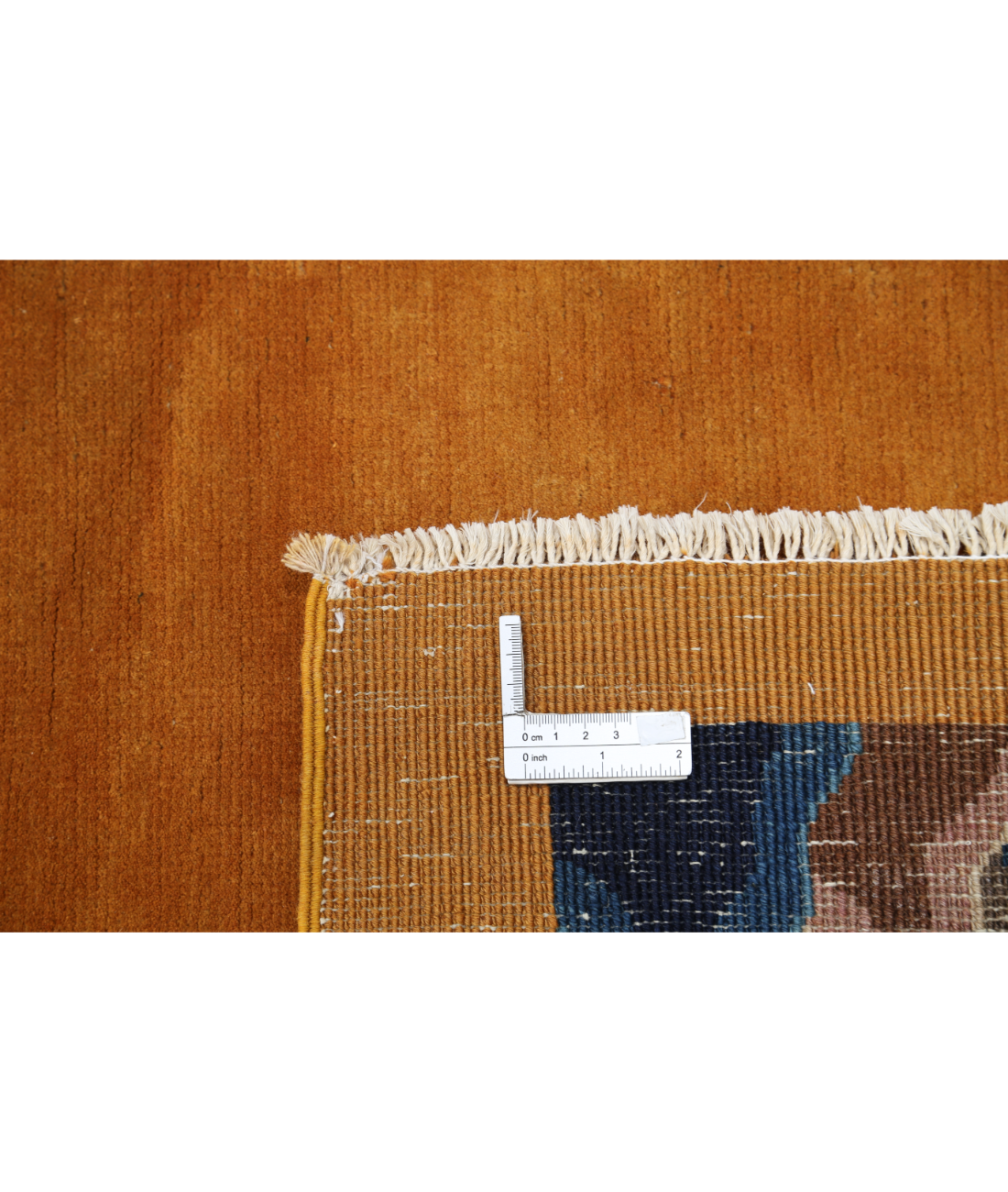 Hand Knotted Antique Nickel Wool Rug - 9'10'' x 13'2'' 9' 10" X 13' 2" (300 X 401) / Gold / Lilac