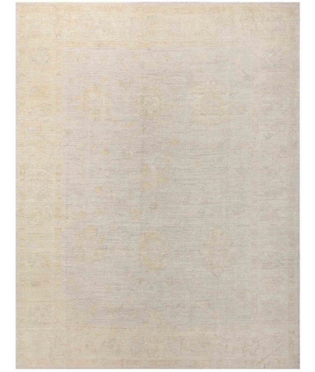 Hand Knotted Oushak Wool Rug  - 9&#39; 1&quot; X 11&#39; 10&quot;