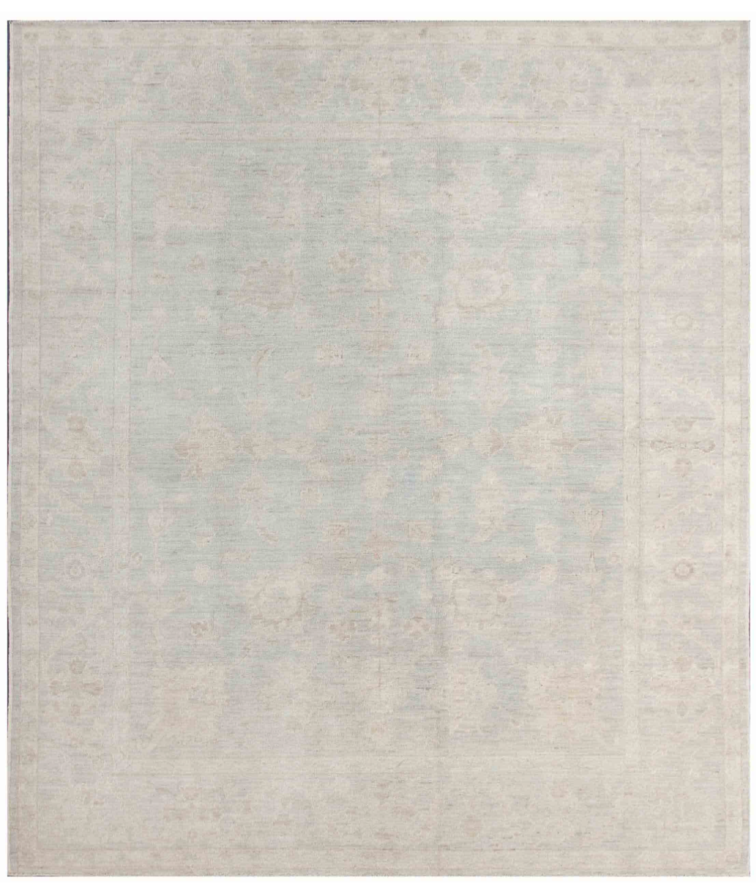 Hand Knotted Oushak Wool Rug  - 8&#39; 5&quot; X 9&#39; 8&quot;