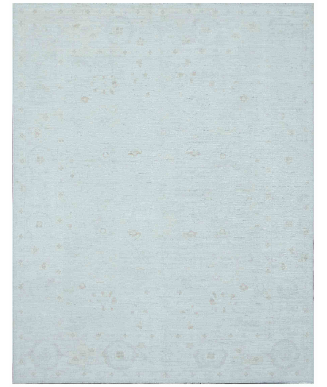 Hand Knotted Oushak Wool Rug  - 8&#39; 2&quot; X 10&#39; 3&quot;