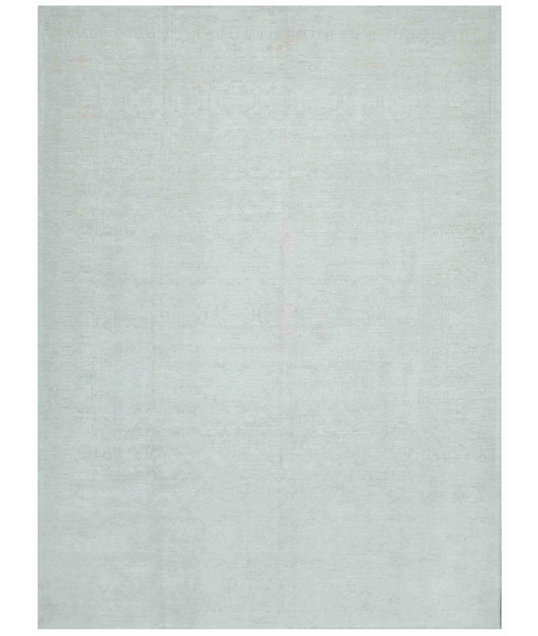 Hand Knotted Oushak Wool Rug  - 9&#39; 9&quot; X 13&#39; 1&quot;