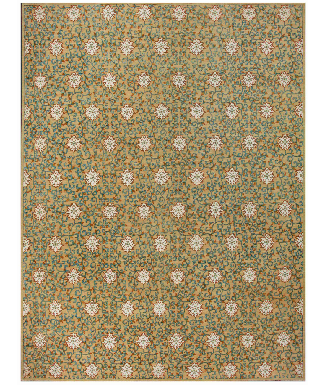 Hand Knotted Oushak Wool Rug  - 8&#39; 4&quot; X 10&#39; 0&quot;