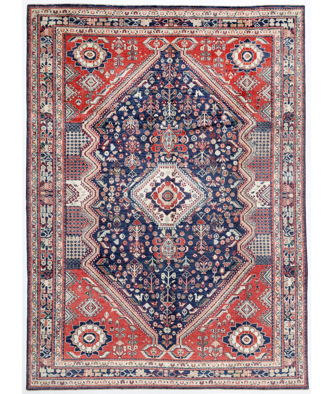 Hand Knotted Oushak Wool Rug  - 9' 3" X 12' 8"