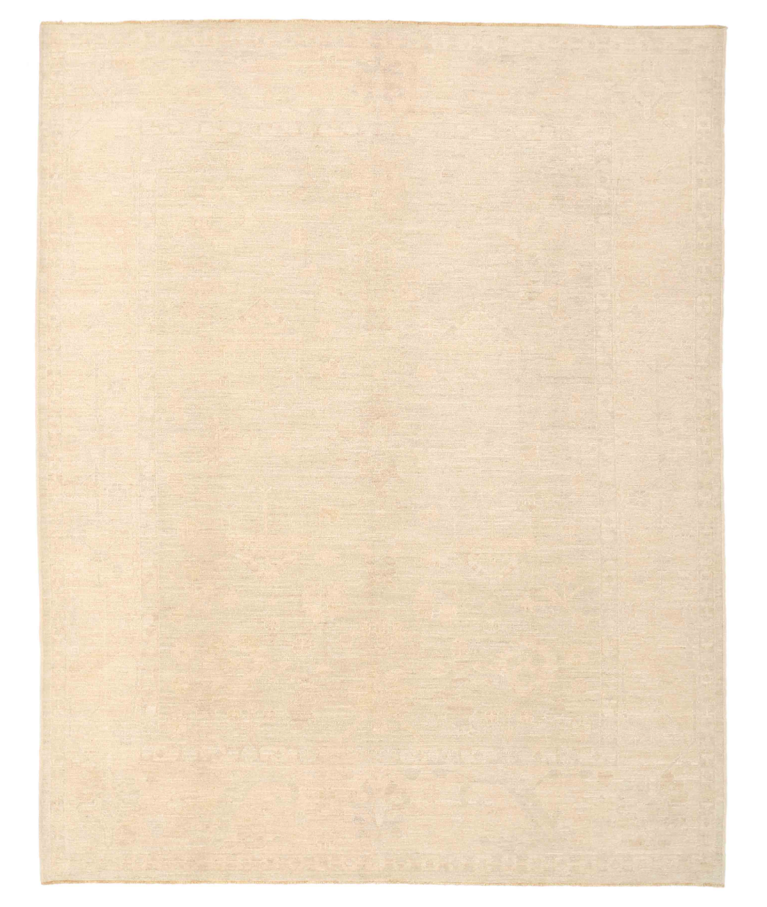 Hand Knotted Oushak Wool Rug  - 9&#39; 0&quot; X 11&#39; 3&quot;