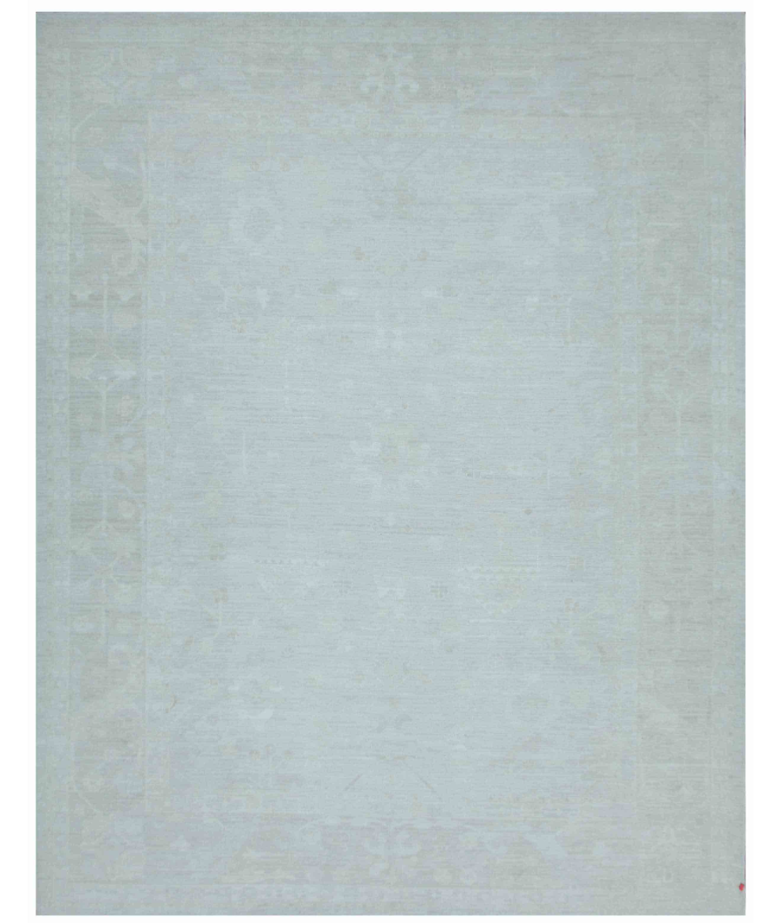 Hand Knotted Oushak Wool Rug 13' 1" X 16' 11" 13' 1" X 16' 11" (399 X 516) / Ivory / Taupe